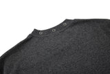 DAXUEN Mock-neck short-sleeve t-shirt in black and dark heather grey