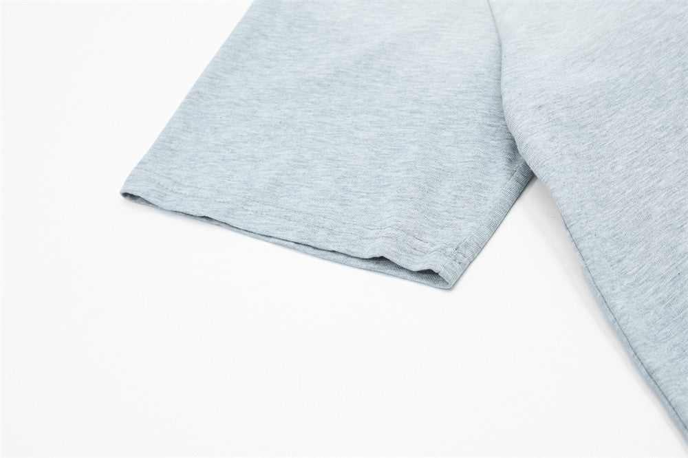 DAXUEN Faded graphic T-shirt with headshot collage print