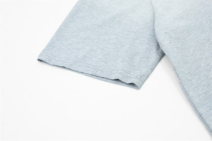 DAXUEN Faded graphic T-shirt with headshot collage print