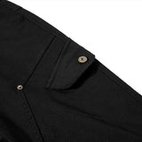 DAXUEN Solid black flared cargo pants
