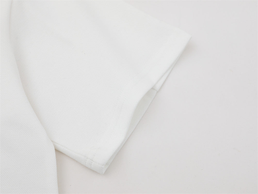 DAXUEN Short-sleeved loose-fitting polo shirt with embroidery