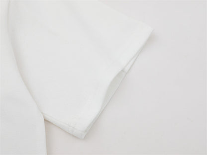 DAXUEN Short-sleeved loose-fitting polo shirt with embroidery