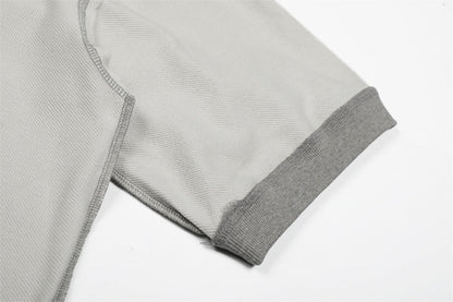 DAXUEN Oversized short-sleeve graphic t-shirt with contrast stitching