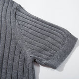 DAXUEN Men's short-sleeved sheer knit t-shirt