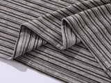 DAXUEN Oversized striped polo shirt with plaid cuffs and patch