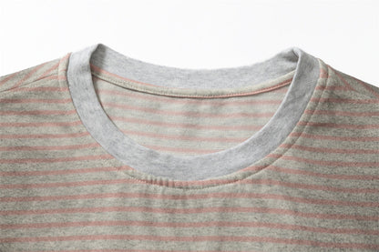 DAXUEN Light grey short-sleeved relaxed-fit t-shirt with cat graphic