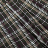 DAXUEN Multi-colored plaid short-sleeved button-up shirt