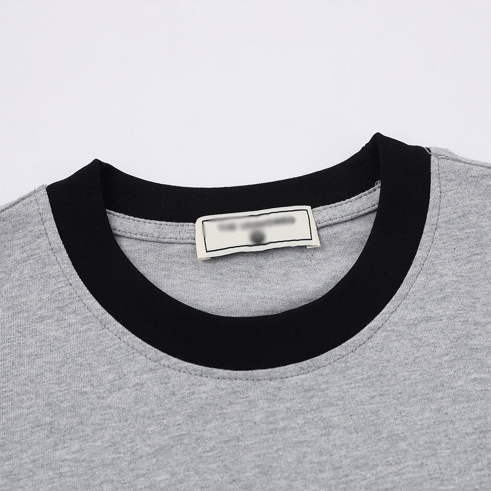 DAXUEN Short-sleeved embroidered t-shirt with horse graphic