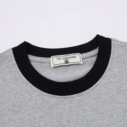 DAXUEN Short-sleeved embroidered t-shirt with horse graphic