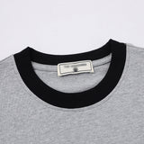 DAXUEN Short-sleeved embroidered t-shirt with horse graphic