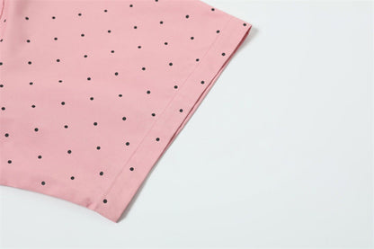 DAXUEN Polka-dot short-sleeve shirt with graphic prints