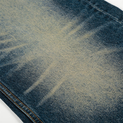 DAXUEN Distressed blue denim wide-leg jeans