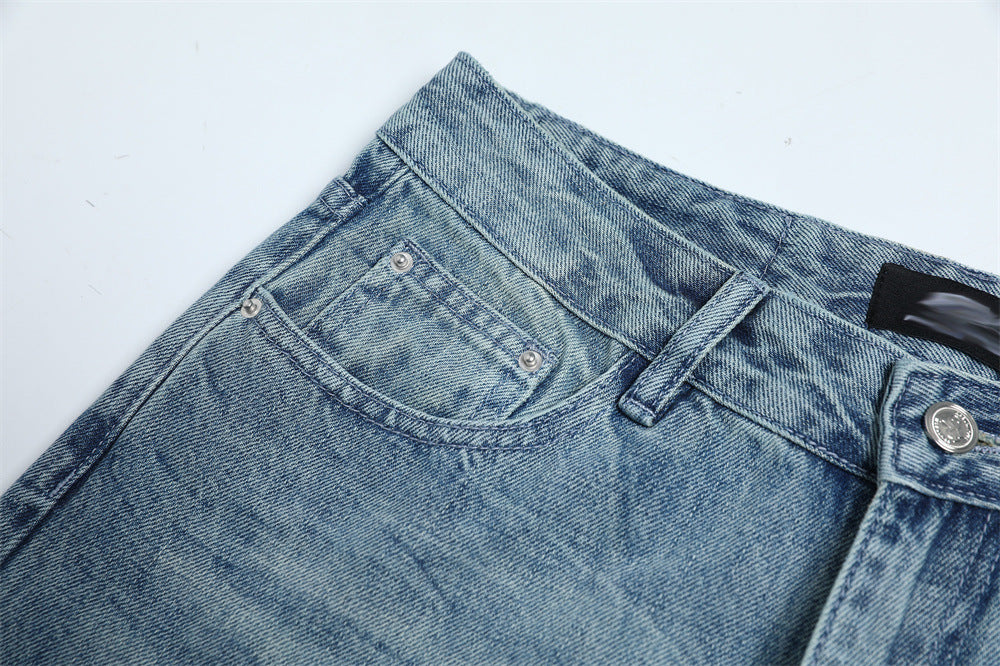 DAXUEN Faded wide-leg denim jeans