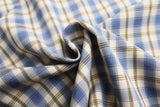 DAXUEN Plaid button-up shirt with cartoon cat patches