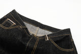 DAXUEN Wide-leg denim jeans in dark blue and grey