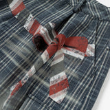 DAXUEN Distressed plaid wide-leg cargo pants
