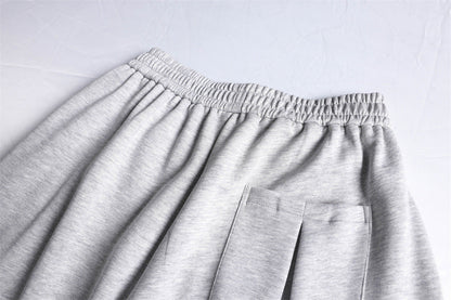 DAXUEN Relaxed-fit wide-leg sweatpants in heather grey