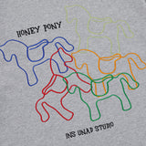 DAXUEN Short-sleeved embroidered t-shirt with horse graphic