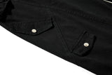 DAXUEN Wide-leg cargo pants in black and light grey