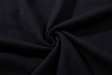 DAXUEN Black short-sleeved graphic t-shirt