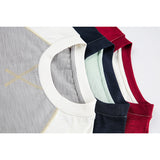DAXUEN Loose-fit color-block raglan t-shirt with embroidered details