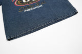 DAXUEN Relaxed-fit short-sleeved denim polo shirt