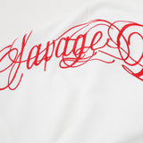 DAXUEN Ornate script embroidered polo shirt