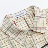DAXUEN Oversized button-up shirt with cartoon dog appliqué
