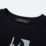 DAXUEN Black short-sleeved graphic t-shirt