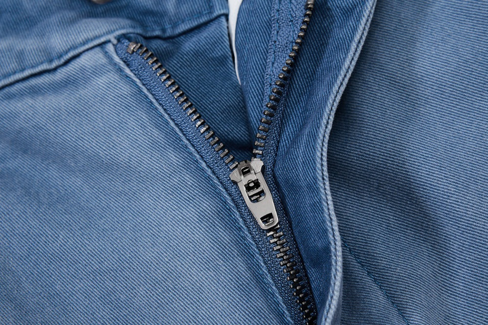 DAXUEN Wide-leg baggy cargo pants with embroidery