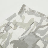 DAXUEN Wide-leg camouflage pants with pockets