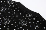DAXUEN Starry graphic T-shirt with embroidered logo