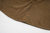 DAXUEN Relaxed-fit corduroy button-up shirt with short sleeves