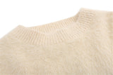 Mink Hair Rabbit Print Sweater