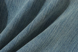 DAXUEN Light wash wide-leg denim culottes