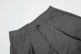 DAXUEN Cropped wide-leg trousers in black and charcoal grey
