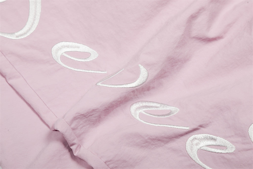 DAXUEN Wide-leg balloon pants with sash and embroidery