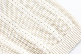 DAXUEN Short-sleeved knitted polo shirt with vertical stripes