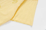 DAXUEN Short-sleeved button-up shirt with dog embroidery