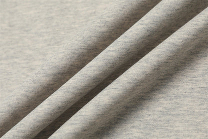 DAXUEN Light grey heathered crew neck T-shirt with graphic