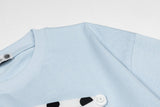DAXUEN Short-sleeved loose-fitting T-shirt with hair clip graphics