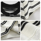 Retro Striped Short Sleeve T-Shirt