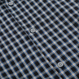 DAXUEN Men's short-sleeved plaid button-up shirt