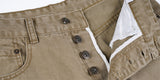 DAXUEN Wide-leg jeans in dark grey and light brown