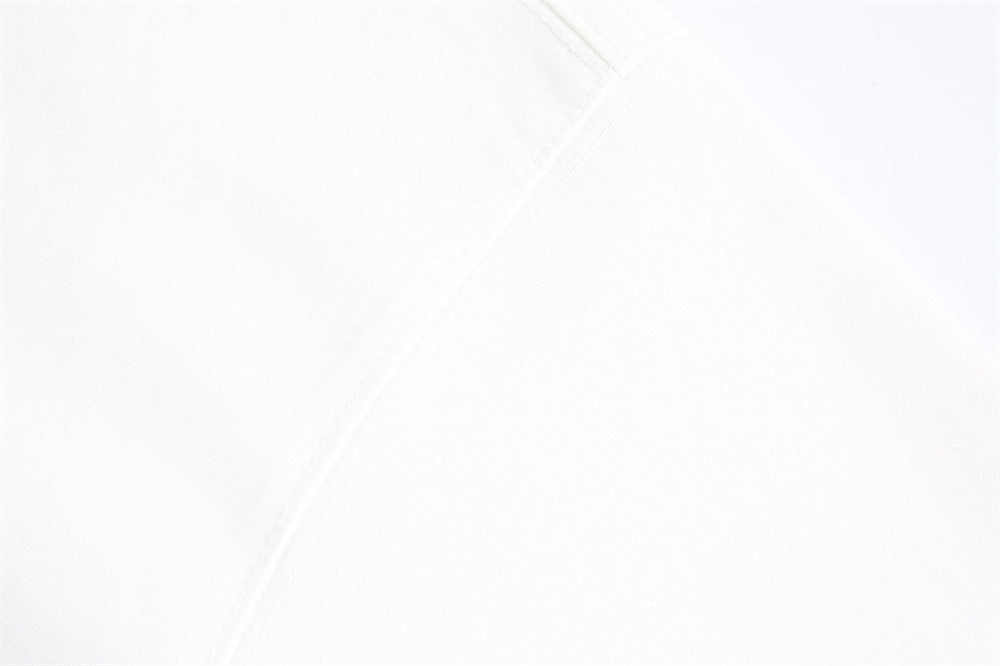 DAXUEN Boxy short-sleeve polo shirt with houndstooth collar