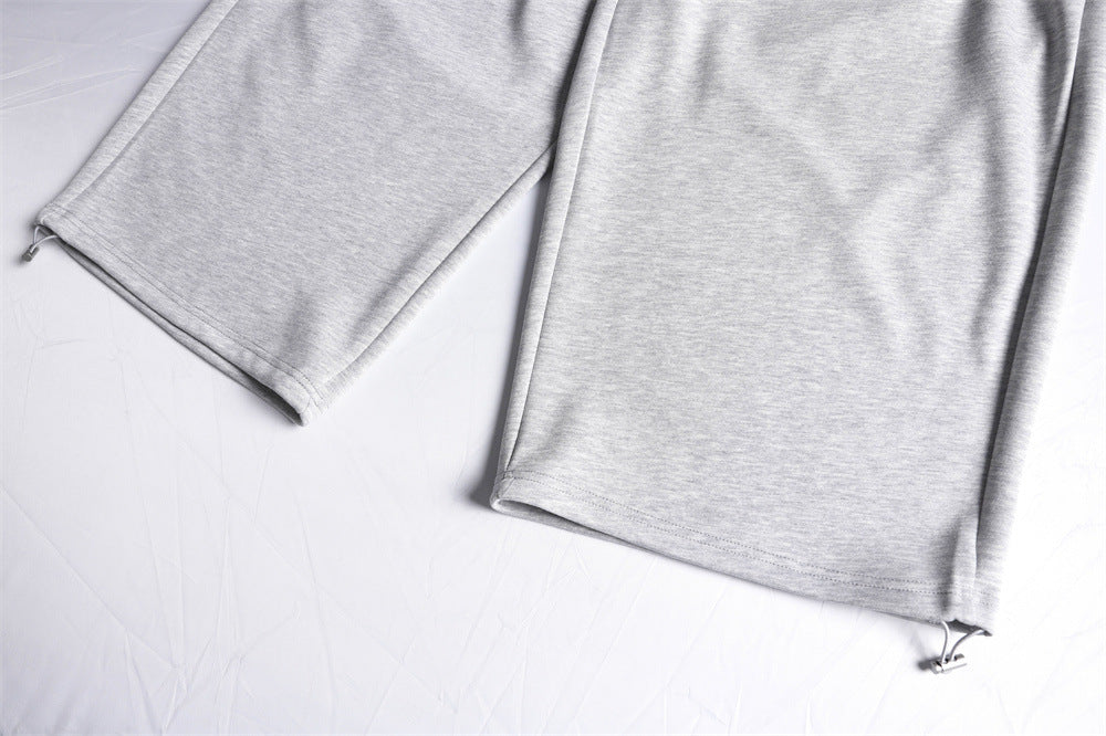 DAXUEN Relaxed-fit wide-leg sweatpants in heather grey