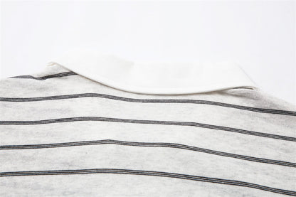 DAXUEN Relaxed-fit short-sleeved striped polo shirt