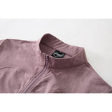 DAXUEN Women's fitted zip-up top with short sleeves
