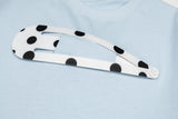 DAXUEN Short-sleeved loose-fitting T-shirt with hair clip graphics