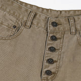 DAXUEN Wide-leg jeans in dark grey and light brown